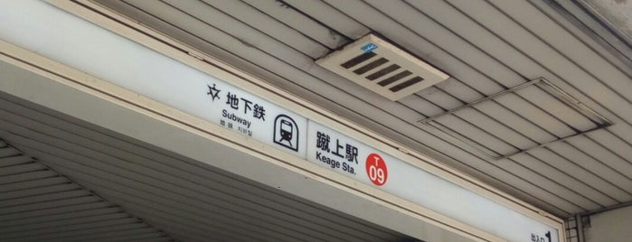 Keage Station (T09) is one of 京阪神の鉄道駅.