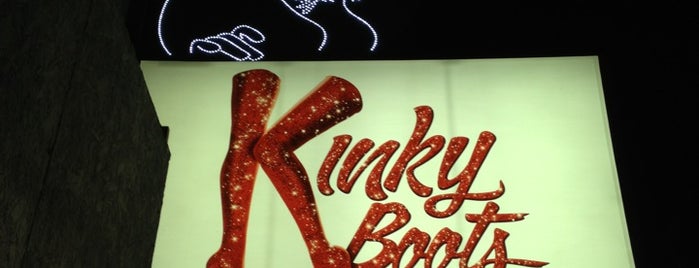 Kinky Boots at the Al Hirschfeld Theatre is one of NYC - CELEBRITY HOTSPOTS.