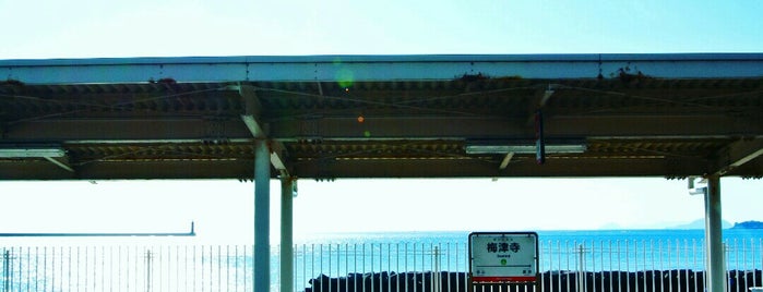 Baishinji Station is one of 絶景バス停・絶景鳥居・絶景カーブ・絶景ミラー・絶景標識・絶景ポスト・絶景駅・絶景トンネル.