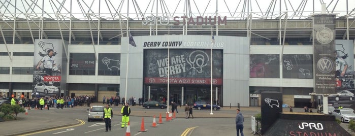 Pride Park Stadium is one of The 92 Club.