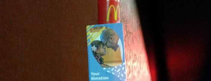 McDonald's is one of places visited.