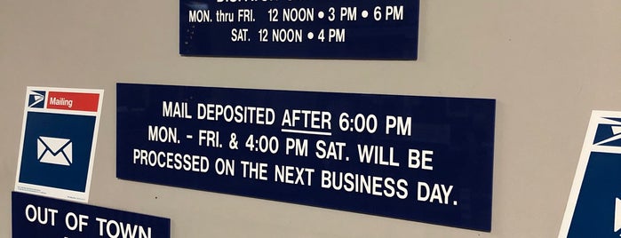 US Post Office is one of Frequent Haunts.