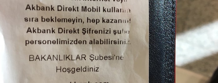 Akbank Bakanlıklar Şubesi is one of Mete'nin Beğendiği Mekanlar.
