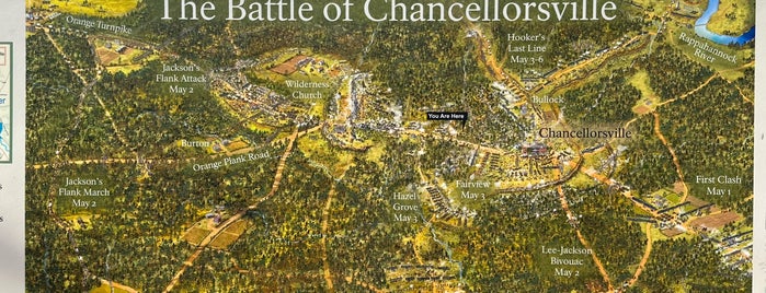 Chancellorsville Battlefield Visitor Center is one of Civil War sites.