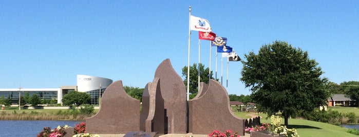 "Freedom's Flame" Payne County Veterans Memorial is one of Stillwater.