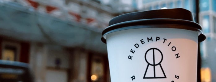 Redemption Roasters is one of Clerkenwell, Smithfield’s, Farringdon.