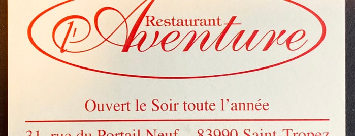 Restaurant L'Aventure is one of Business Cards.