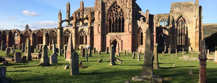 Melrose Abbey is one of England, Scotland, and Wales.