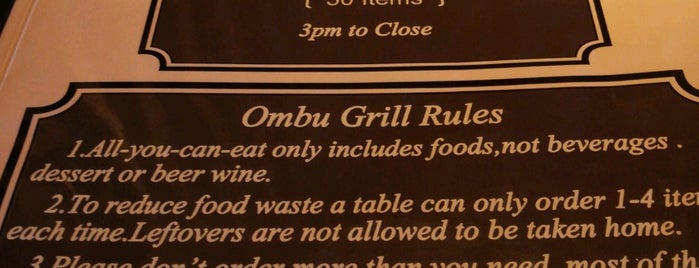 Ombu Grill is one of Asian/Thai, etc..