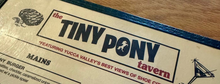 The Tiny Pony is one of joshua tree / yucca valley.