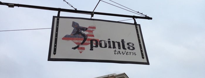 5 Points Tavern is one of South Baltimore Dive Bars.