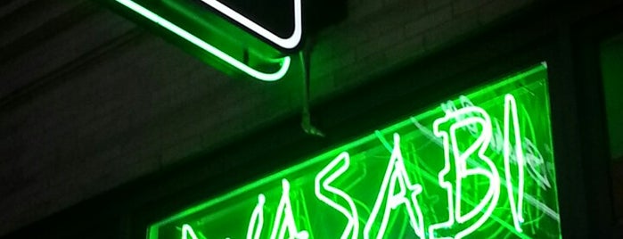 Wasabi Sushi Bar is one of Lugares guardados de Ryan.