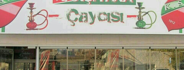 Karsiyaka Çaycısı is one of Tempat yang Disukai Serbay.