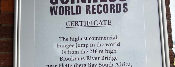 Bloukrans Bungy - Face Adrenaline is one of Cape Town.