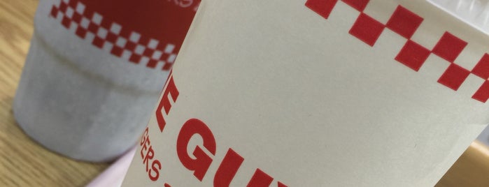 Five Guys is one of food places.