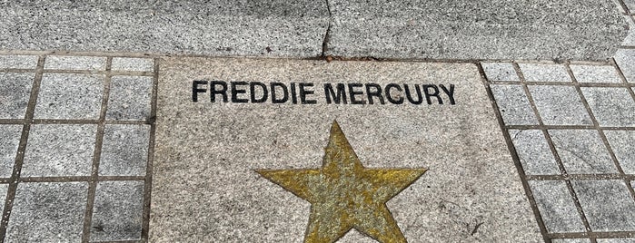 The Freddie Mercury Memorial Plaque is one of Historic/Historical Sights-List 6.