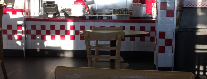 Five Guys is one of Places to try.