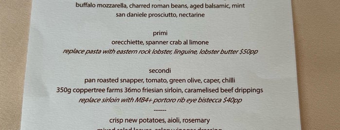 Uccello is one of Sydney Must Eat.