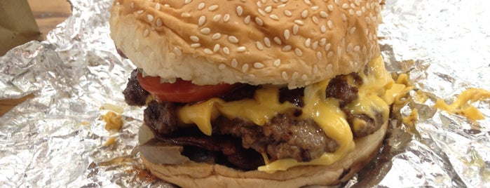 Five Guys is one of The 15 Best Places for Cheeseburgers in London.