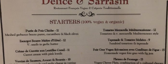 Delice & Sarrasin is one of NYC Veg Spots to hit.