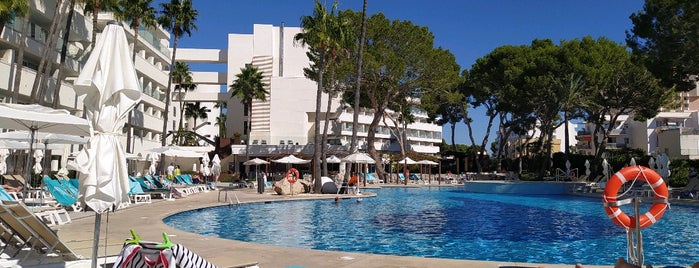 Swimming pool is one of Majorca, Spain.