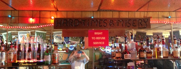 Hard Times & Misery Saloon is one of Bar of Gods & Other Bizarre Bar Names.