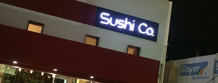 Sushi Co is one of Mérida (cerca de Pensiones y otros).