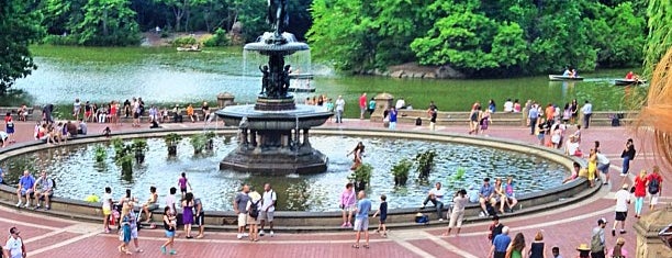 Bethesda Fountain is one of Central Park.