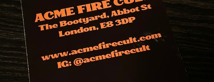Acme Fire Cult is one of Wish.