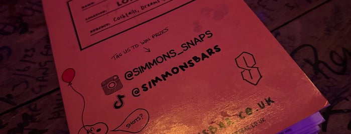Simmons Bar is one of Boutique Bars in London.