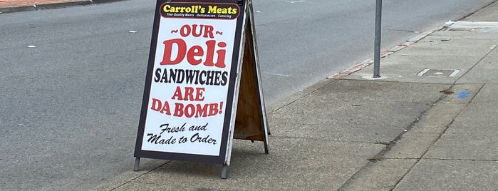 Carroll's Meats is one of Orte, die Myles gefallen.