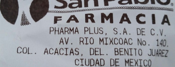 Farmacia San Pablo, Miramontes -FOVISSSTE is one of Locais curtidos por Wong.