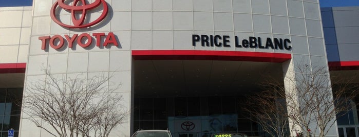 Price LeBlanc Toyota is one of Increase your Baton Rouge City iQ.