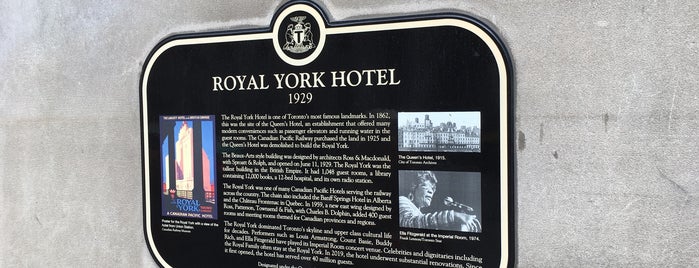 The Fairmont Royal York is one of Toronto Ontario.