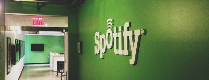 Spotify is one of NYC Work Spaces & Tech Startups.