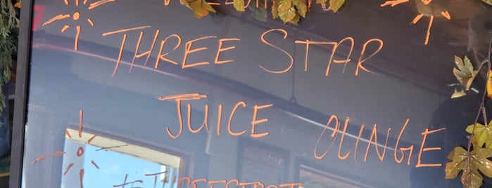 Three Star Juice Lounge is one of Visit.