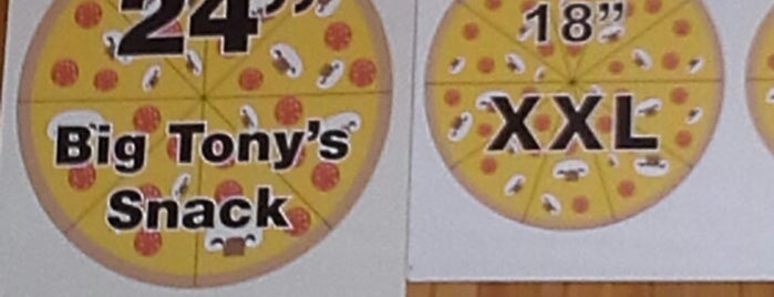 Big Tony's Pizza is one of Kimmie'nin Kaydettiği Mekanlar.