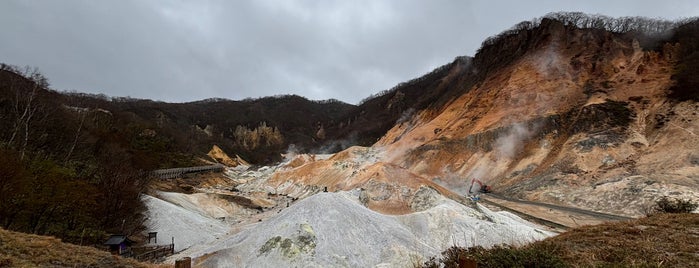 Jigokudani (Hell Valley) is one of Hokkaido.