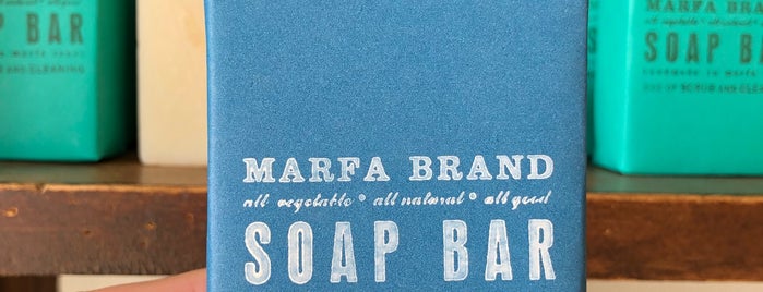 Marfa Brand Soap Company is one of Tempat yang Disukai Benjamin.