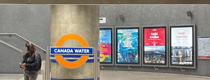 Canada Water London Underground and London Overground Station is one of Stations - NR London used.