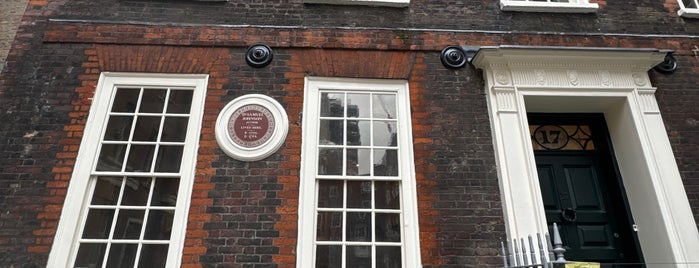 Dr Johnson's House is one of London List.