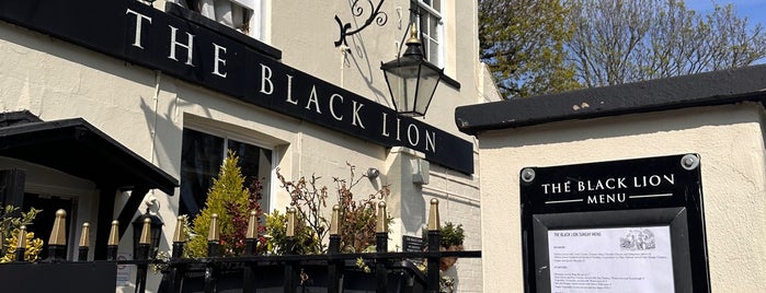 The Black Lion is one of open fires.