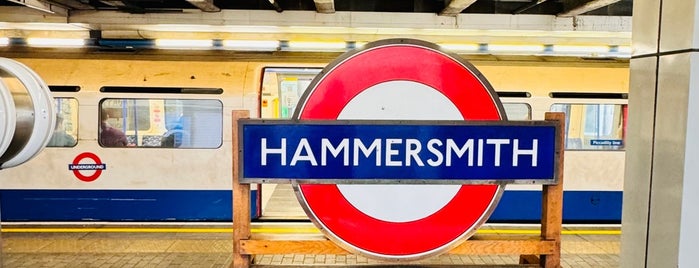 Hammersmith London Underground Station (District and Piccadilly lines) is one of London I was there.