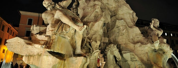 Fontana dei Quattro Fiumi is one of Posti che sono piaciuti a Los Viajes.