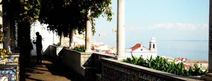 Miradouro de Santa Luzia is one of Lisbon lookouts.