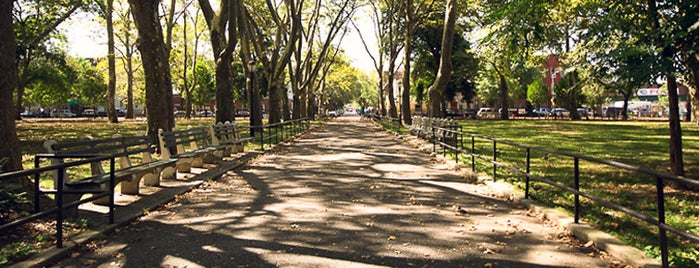 Monsignor McGolrick Park is one of Street View: Greenpoint, Brooklyn.