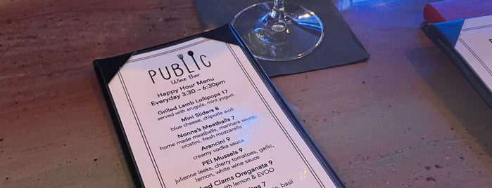 Public Wine Bar is one of Places we should try.
