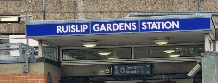 Ruislip Gardens London Underground Station is one of TFL - Central Line.