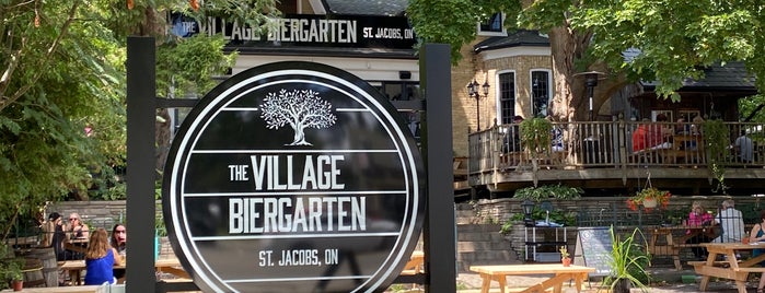 The Village Biergarten Patio Bar is one of Lugares favoritos de Joe.