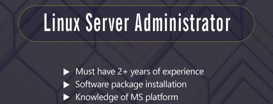 Linux Server Administrator